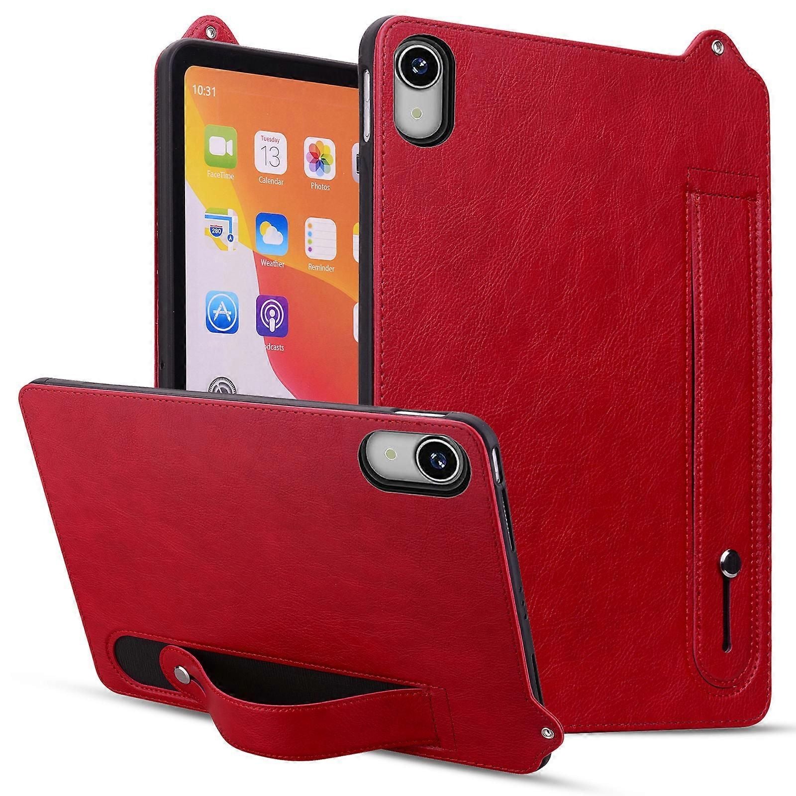 Kickstand Leather Case with Hand Strap for Lenovo Tab P11