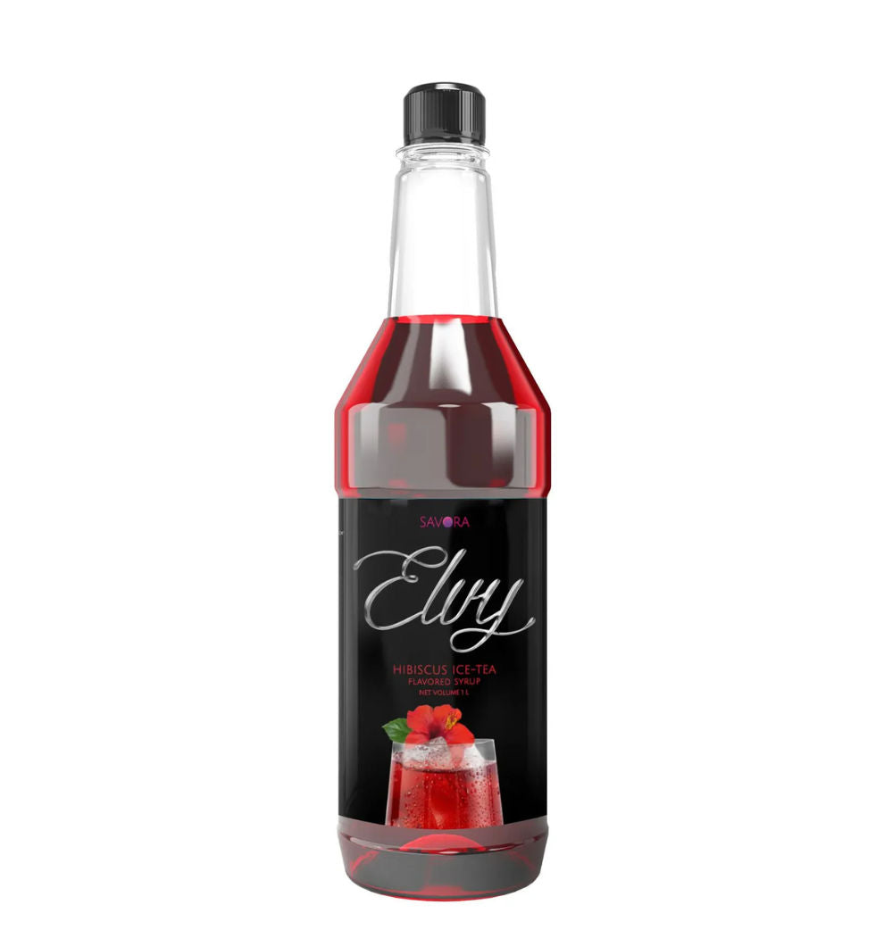 Elvy Hibiscus Flavored Syrup 1 Litre