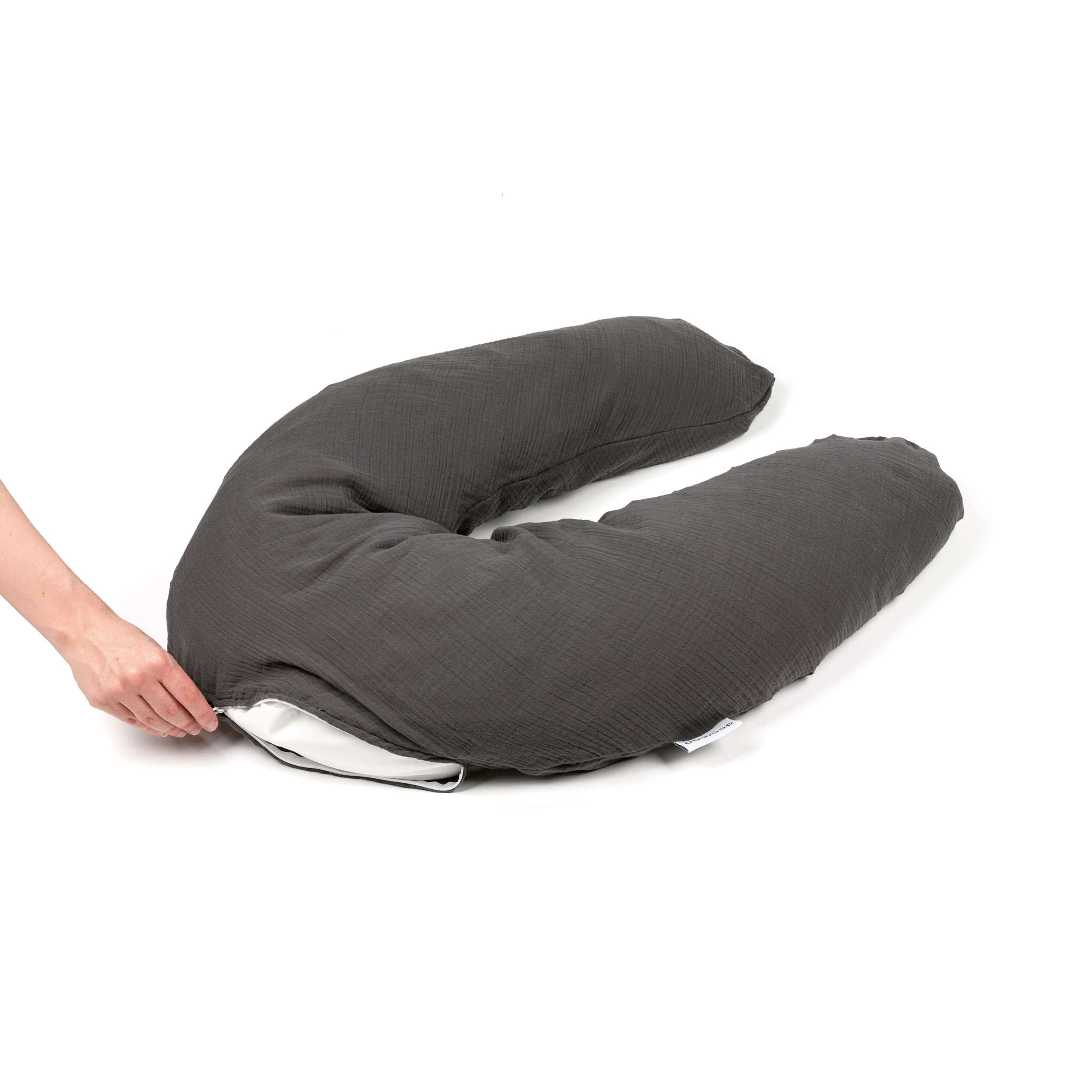 Doomoo Basics Comfy Big Nursing & Pregnancy Pillow — Grey