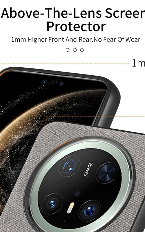Twill Fabric Leather Phone Case For Huawei Mate 70 Pro