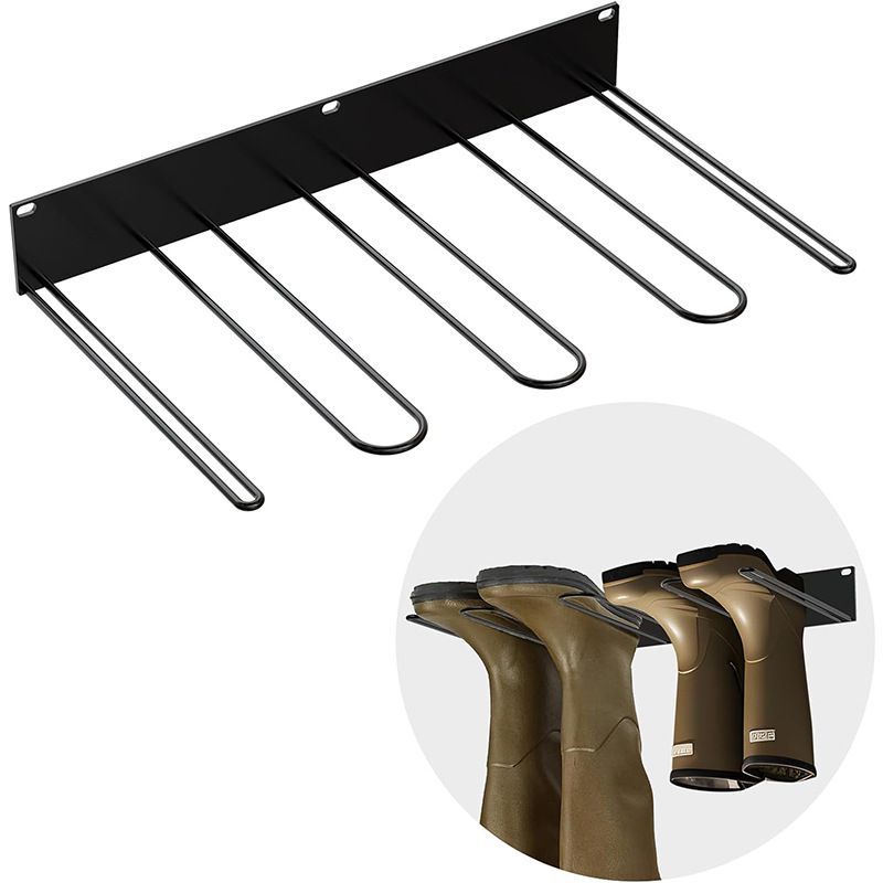 Boot Hangers Wall Mounted Space Saving Shoe Rack for Indoor Outdoor