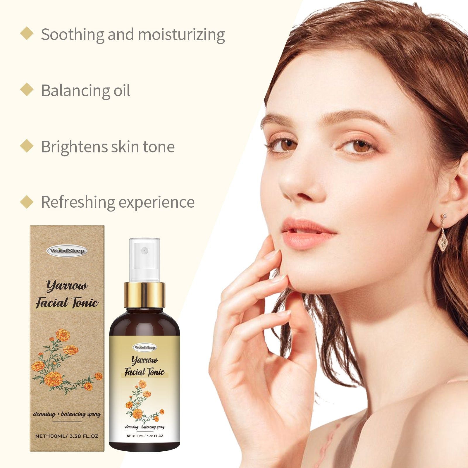 Calendula Hydrating Spray, Moisturizing, Refreshing, Skin Balance ,100ml
