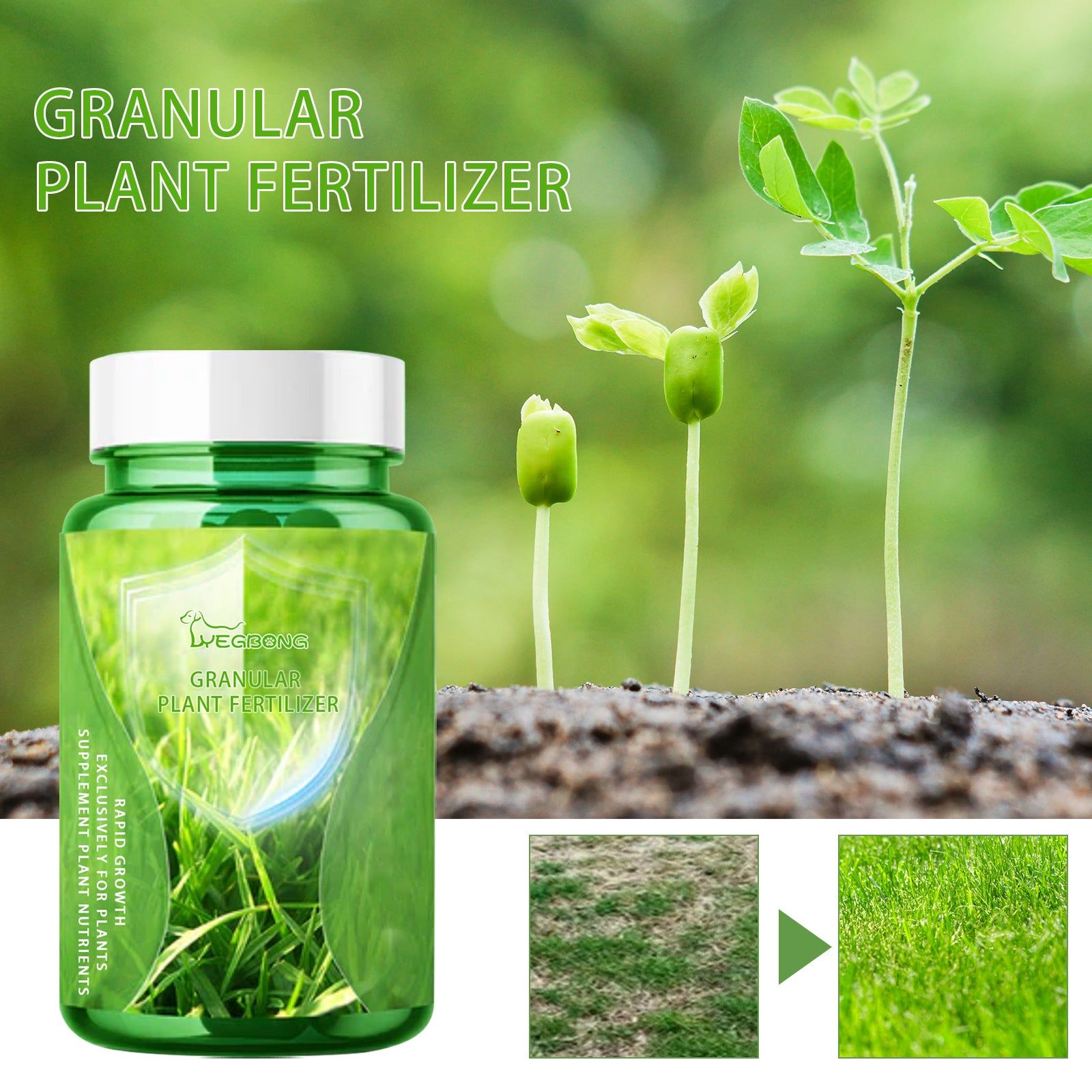 Boost Plant Growth with Nutrient Capsules, Fertilizer for Lush Green Leaves ,30g