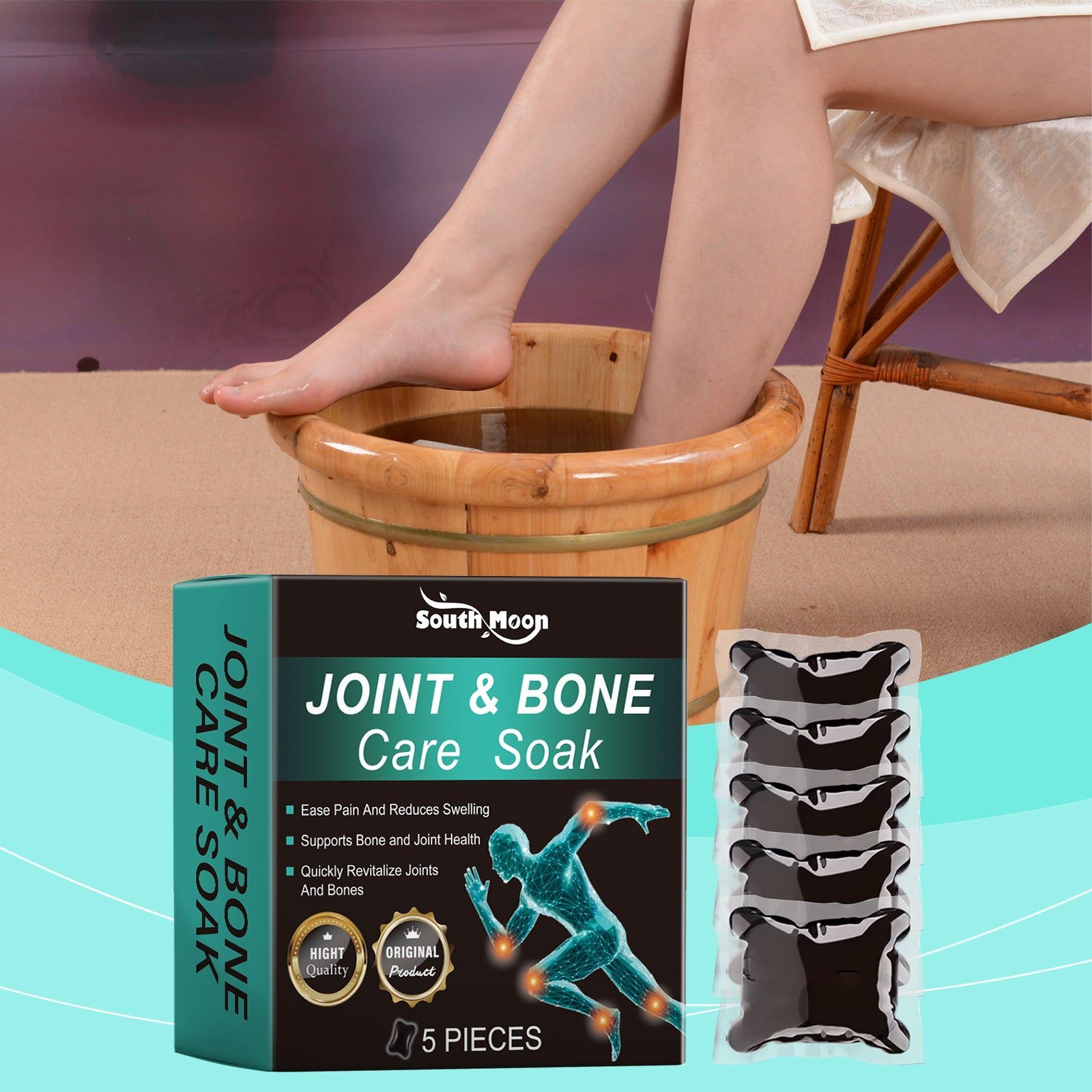 Revitalize Your Feet with Joint Relief Foot Care Gel, Moisturizing, Soothing, and Relaxing ,5pcs