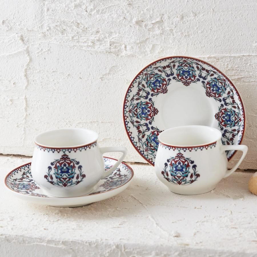 Turkish Coffee Cup Set for 2 people 100 ml