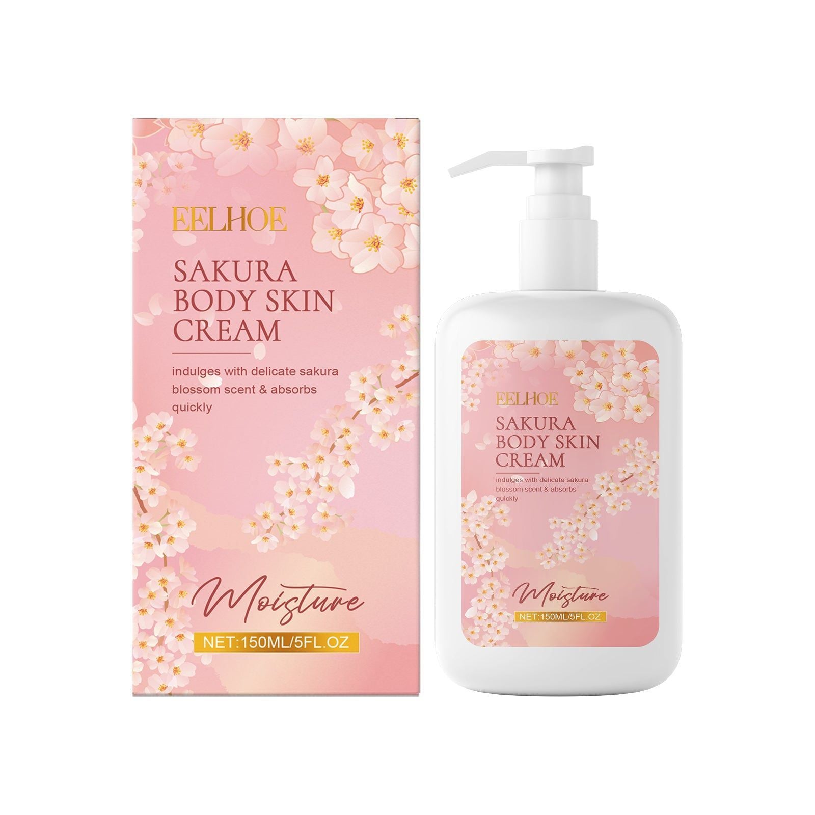 Cherry Blossom Moisturizing Body Lotion, Hydrating, Skin Softening, Natural Glow ,150ml