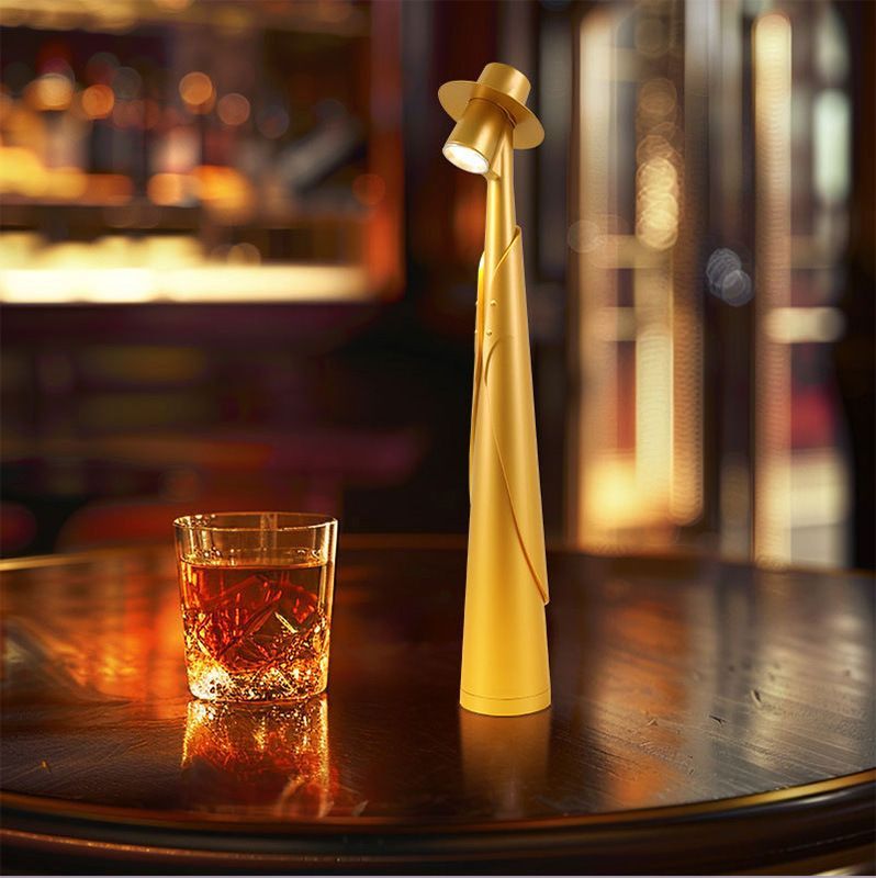 Rechargeable Gentleman Table Lamp Warm Light Orange