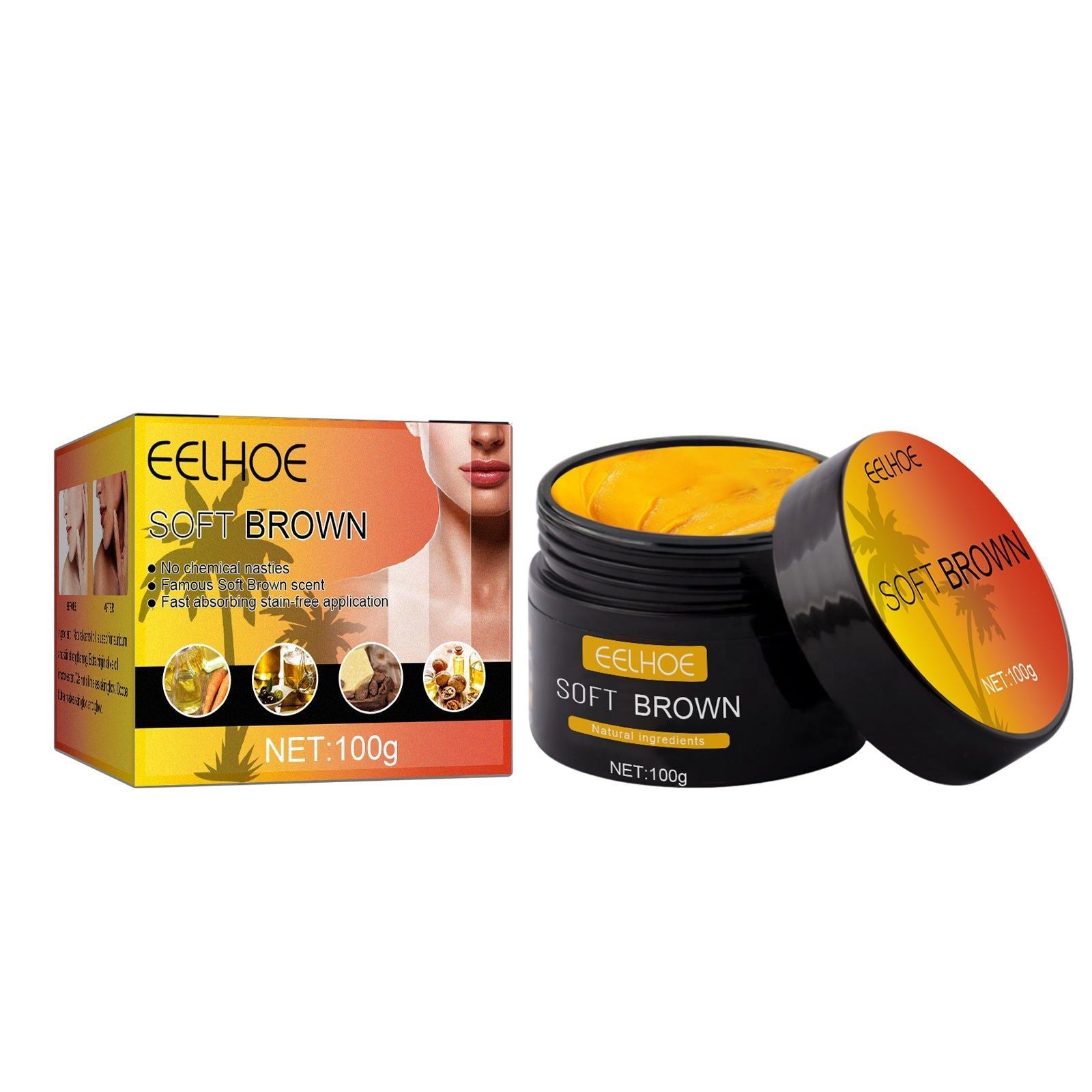 Aloe Vera Darkening Cream, Promotes Blackening, Sunbathing, Skin Repair ,100g