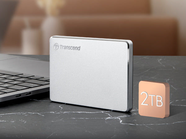 Transcend TS2TSJ25C3S, 2TB, 2.5" Portable HDD, StoreJet C3S,Alum alloy,Type C