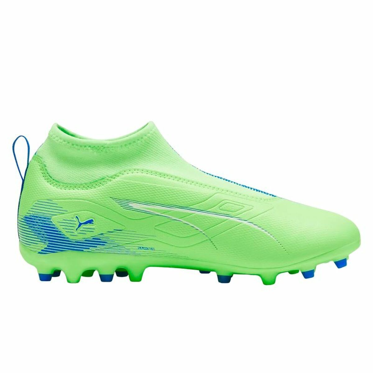 حذاء كرة القدم للأطفال Puma Ultra 5 Match+ LL MG أخضر