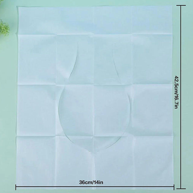 10 Water-Soluble Toilet Seats - Eco-Friendly Disposable Seat Covers for Hygienic Public Restrooms