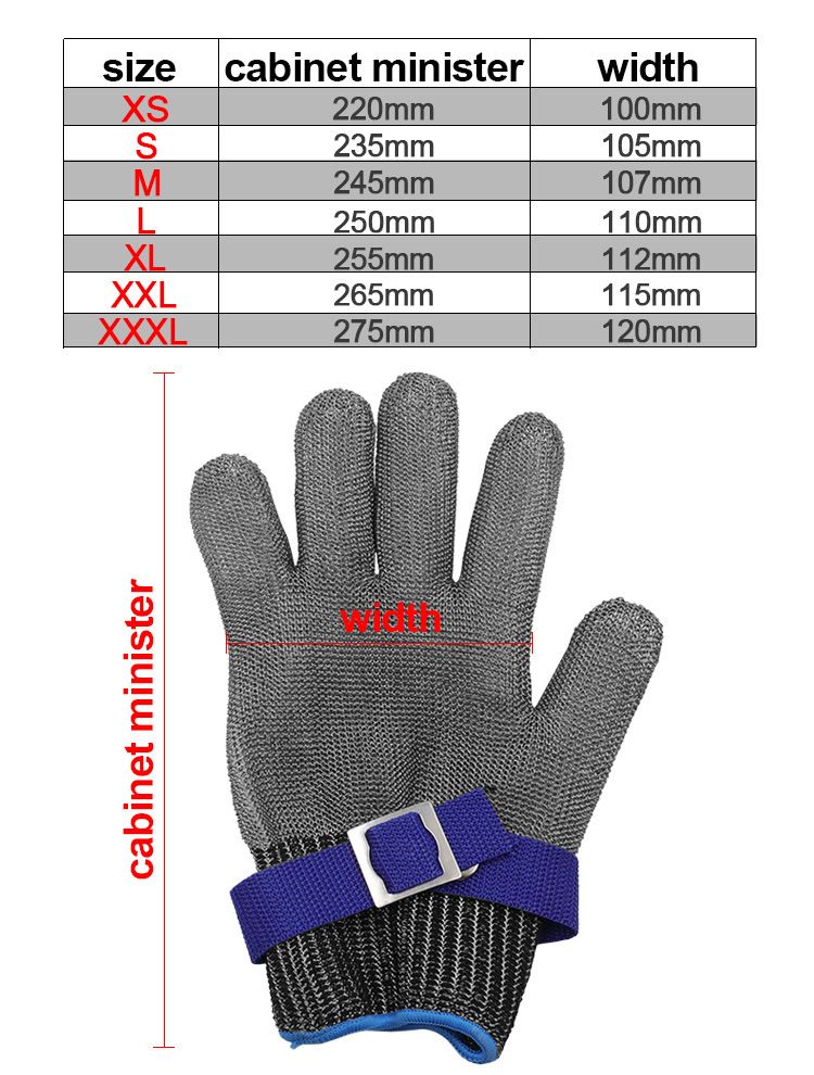 Cut Resistant Gloves Anti Cut Protection Kitchen Gloves For Cutting Meat Fish