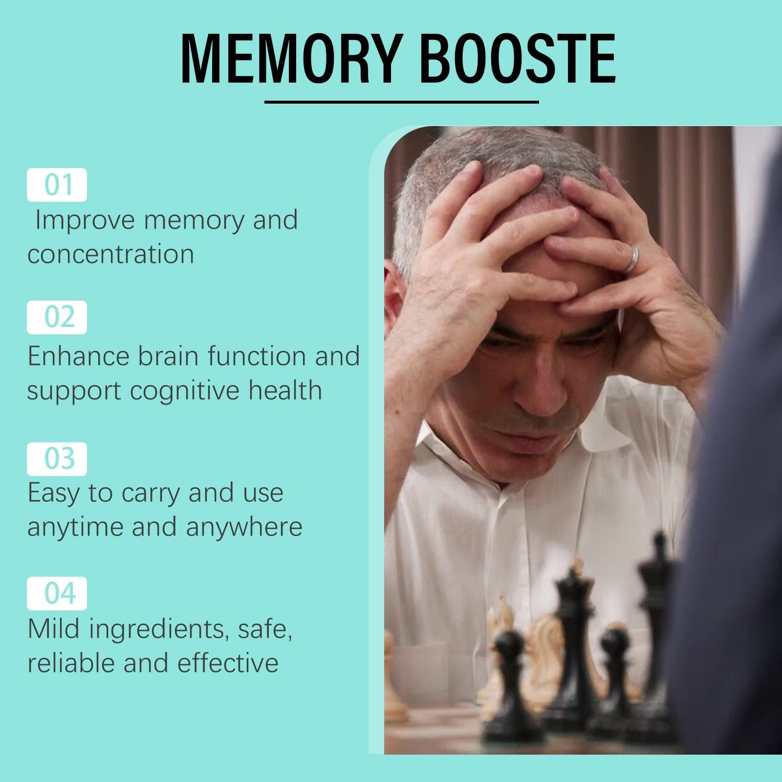 Boost Memory & Brain Power, Natural Body Care, Focus & Energy Support ,15ml