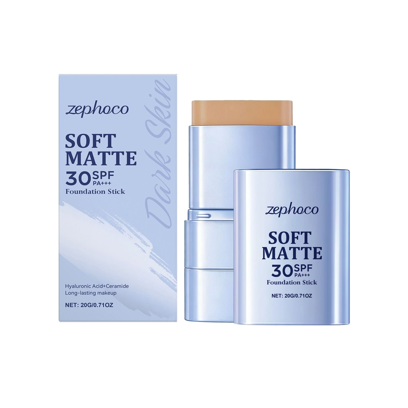 20g Matte Foundation Stick with Smooth Blend and Flawless Base