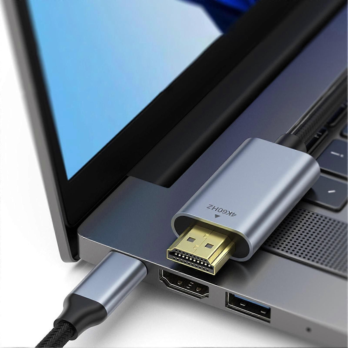 Type C to HDMI Adapter 4K 60Hz for Laptop Phone PS5 Xbox and Monitors