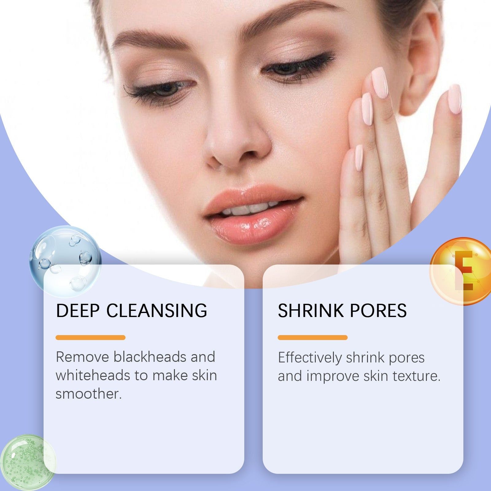 Blackheads Removal Mask, Facial Cleansing, Oil Control, Pore Shrinking, Acne Treatment ,100g