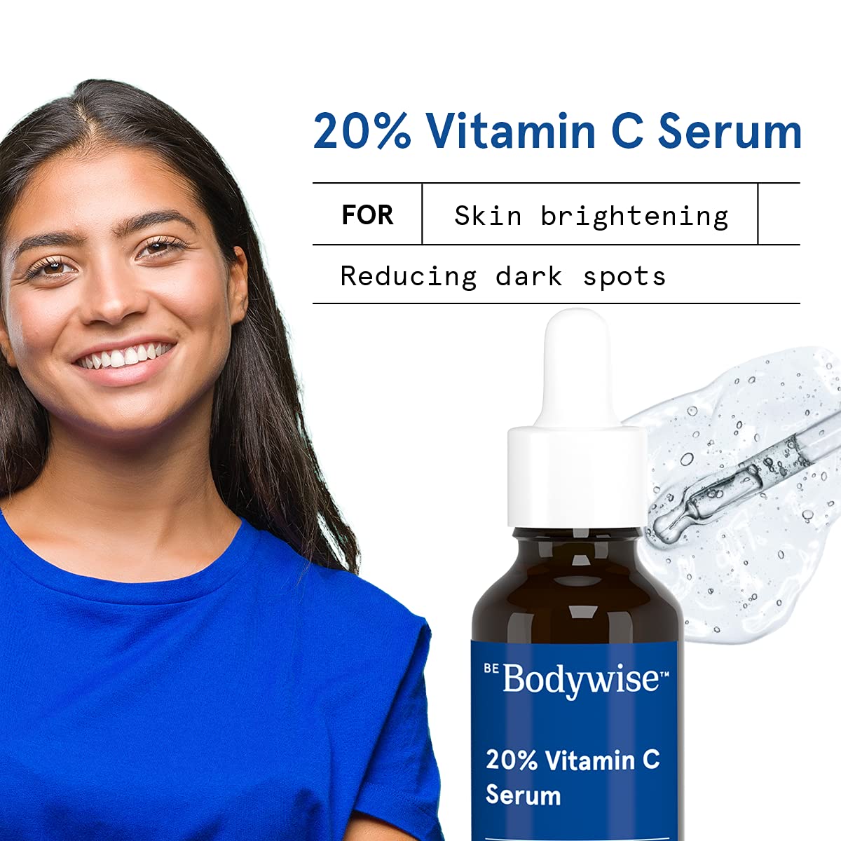 Be Bodywise 20٪ سيروم فيتامين C لبشرة مشرقة ومتألقة 20 مل