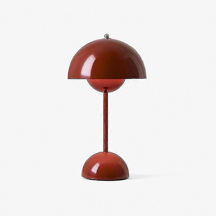 Nordic Rechargeable Flower Table Lamp Bedside Desk Lamp Mushroom Bedroom Table Decoration Night Tabl