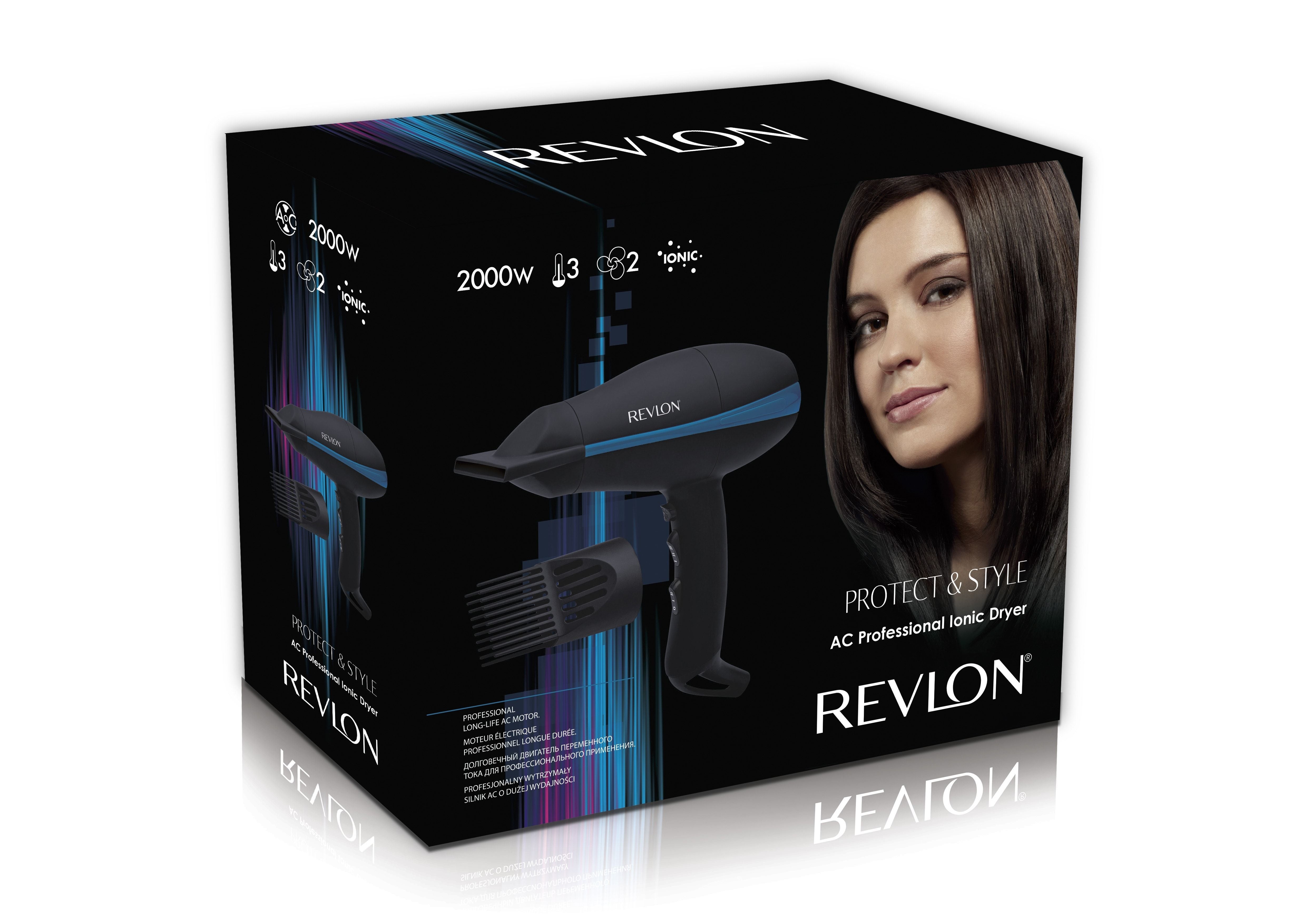 Revlon Electricals Protect And Style Professional Ac Ionic Dryer, 2000 Watts