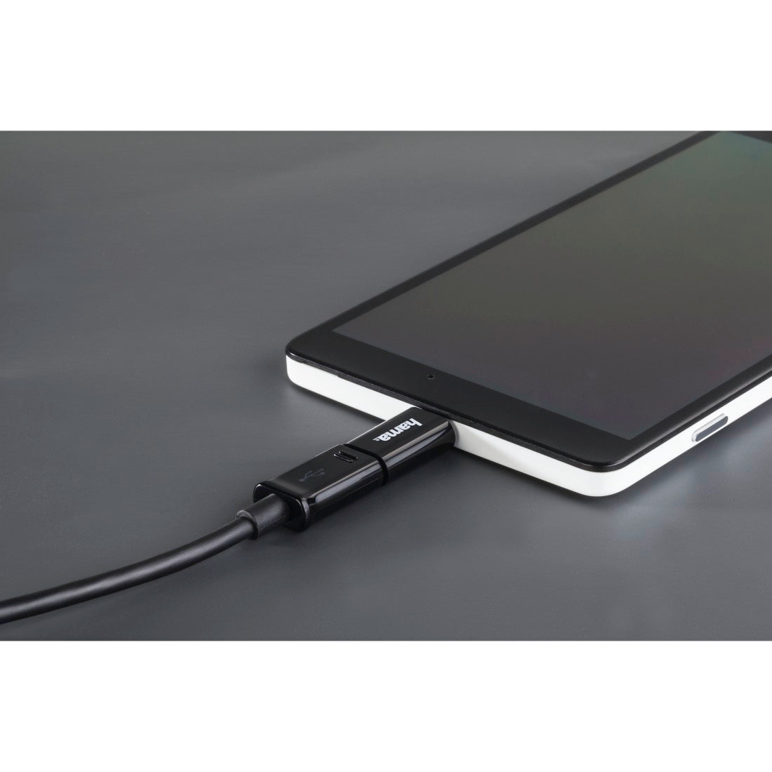 HAMA 135723 USB-C Adapter, USB 2.0, USB-C Plug – Micro-USB-B Socket, 480 Mbit/s