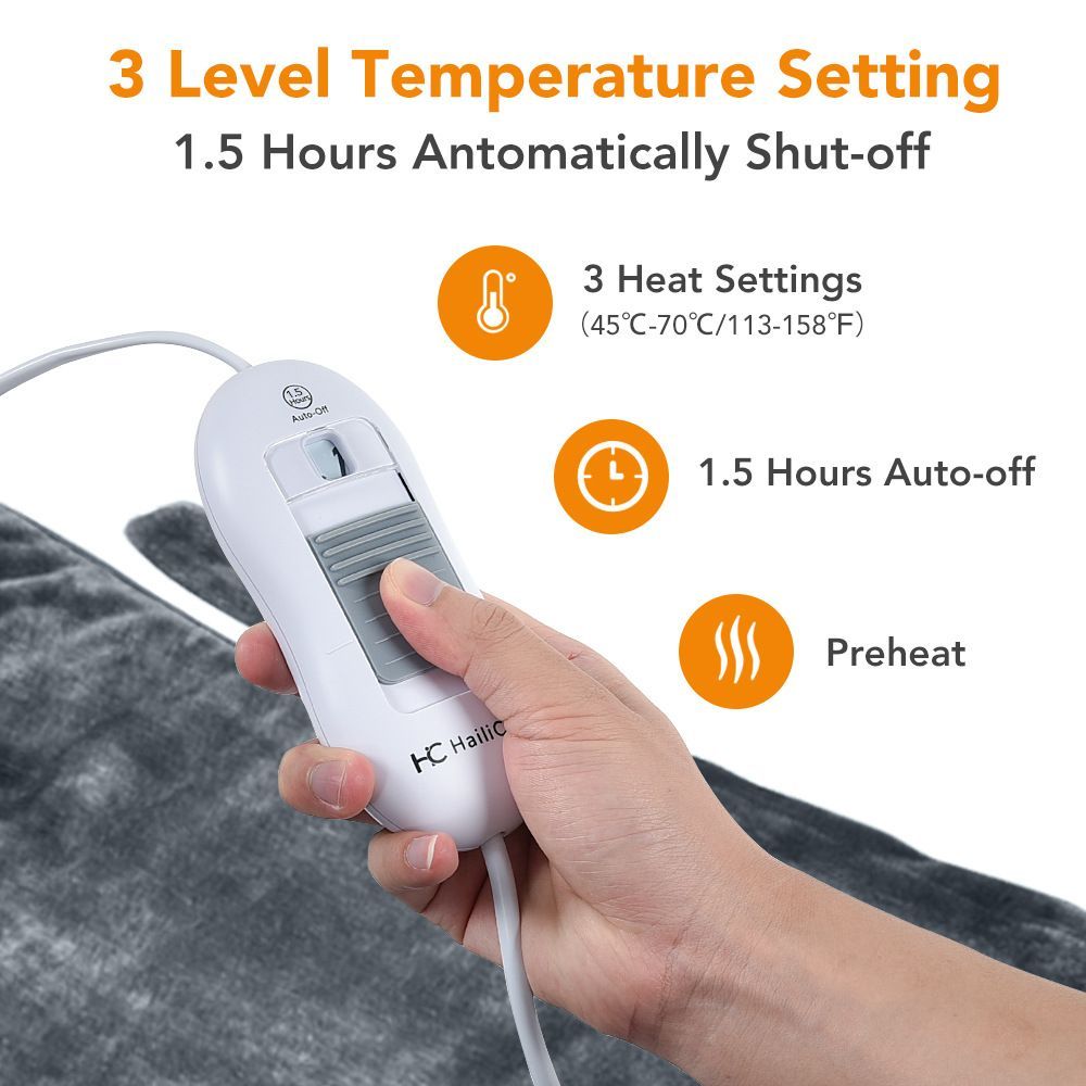 Electric Heating Pad Heating Wrap Shawl Soft Flannel Vest For Neck Shoulders Back