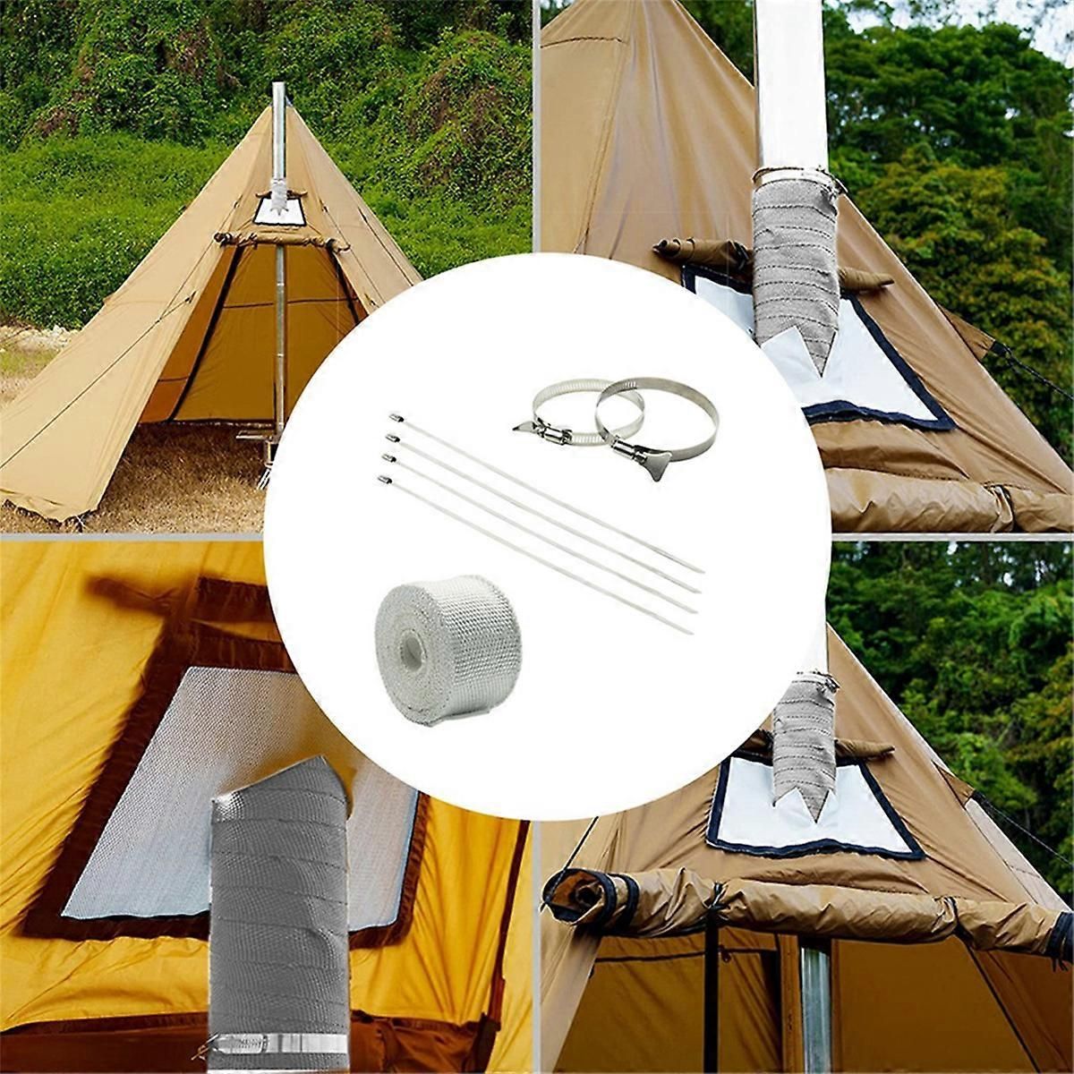 Fireproof Pipe Wrap Anti-Scald Furnace Flue Protector