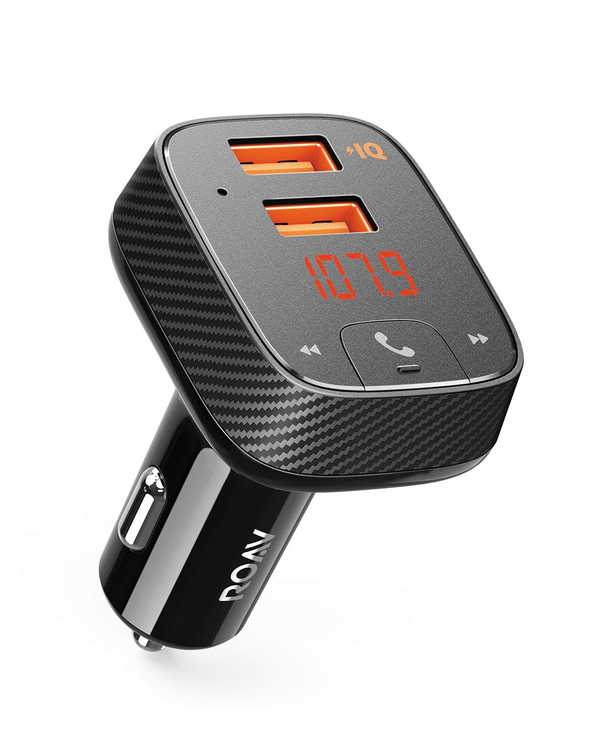 Anker Roav SmartCharge F2 Bluetooth FM Transmitter, Dual USB Car Charger & Hands-Free Calling