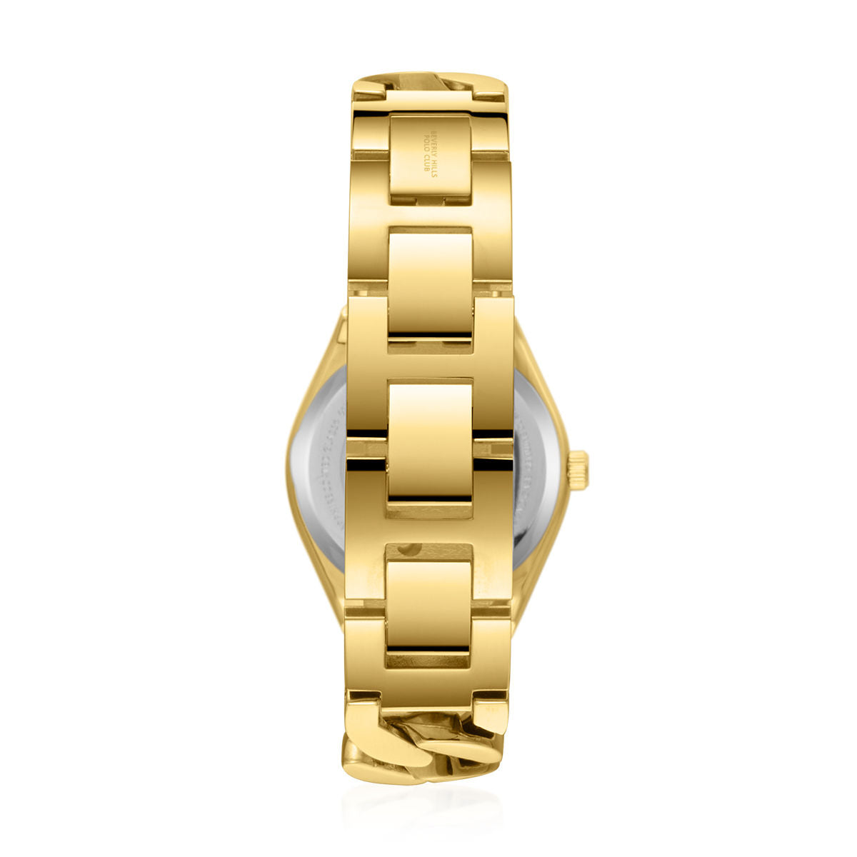 Beverly Hills Polo Club Women's Watch Gold Tone Case & Bracelet, Silver Dial, Quartz Analog, BP3879C.130