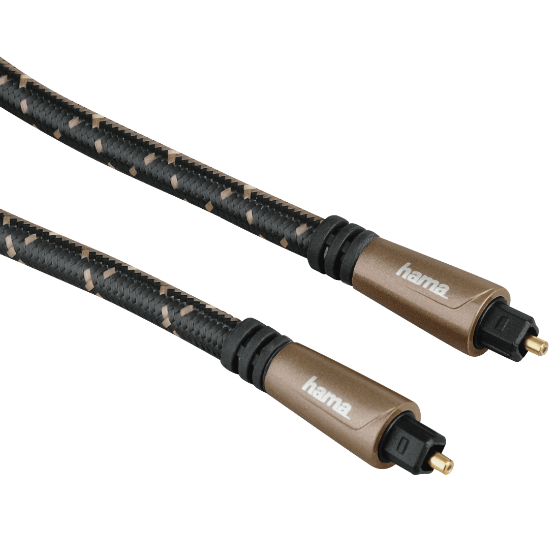 HAMA 122263 AUD OPT FIBRE CABLE,ODT PLUG(TOSLINK), METAL,3.0M