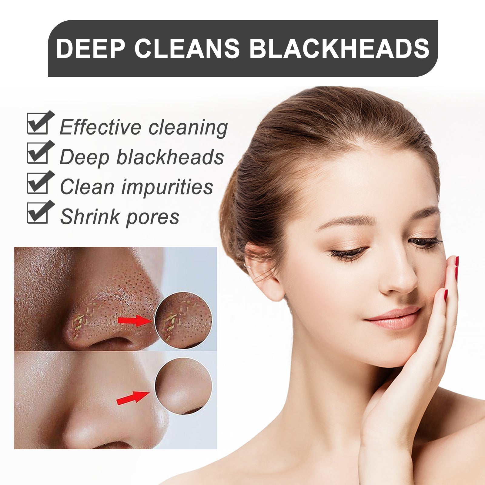 Clear Blackheads and Clean Skin, Pore Tightening, Acne Exfoliating Cream ,1set