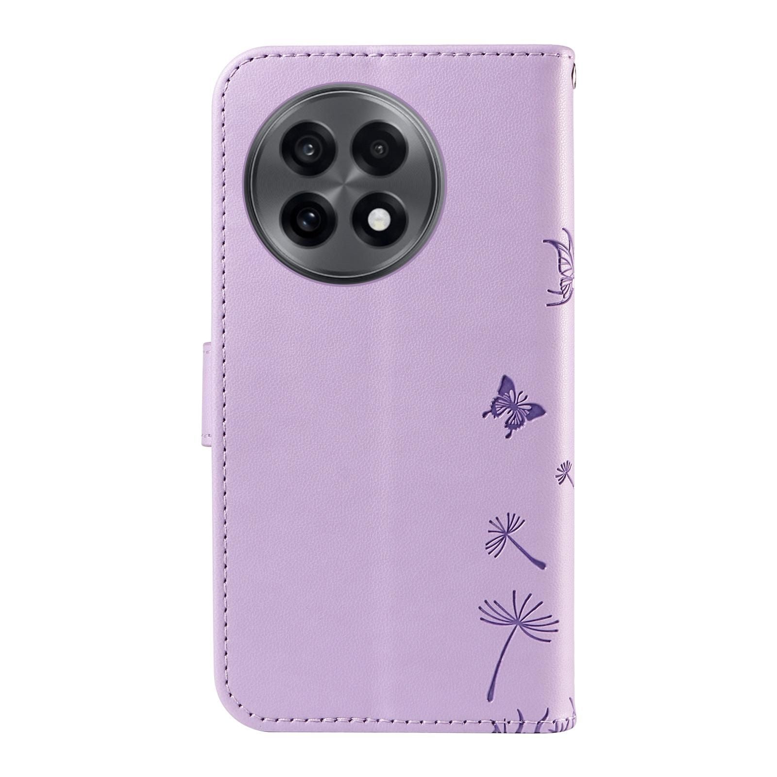 Dandelion Embossed Leather Case For OnePlus 13R 5G Global