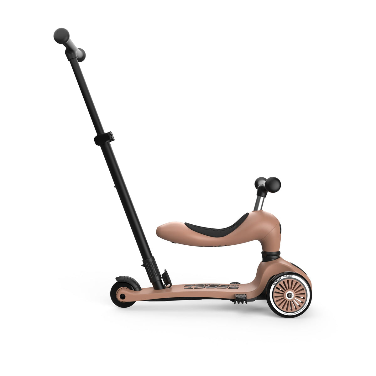 Scoot and Ride Highway Kick 1 - Mocha (2-in-1 Ride-On & Scooter)