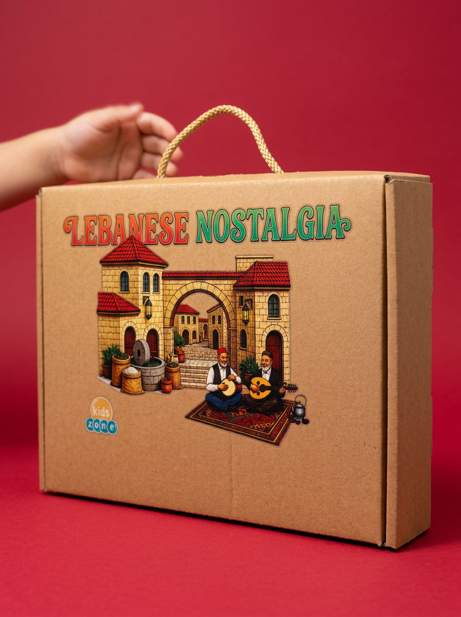 Kids Zone Lebanese Nostalgia: The Golden Era Coloring Experience - Box Set