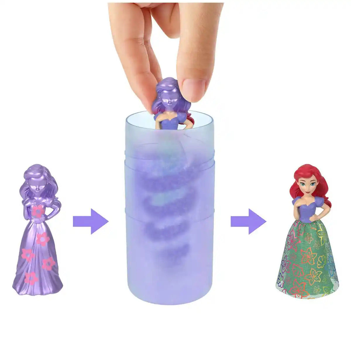 Disney Princess Small Doll - Royal Reveal Flower Spring Asst CDU