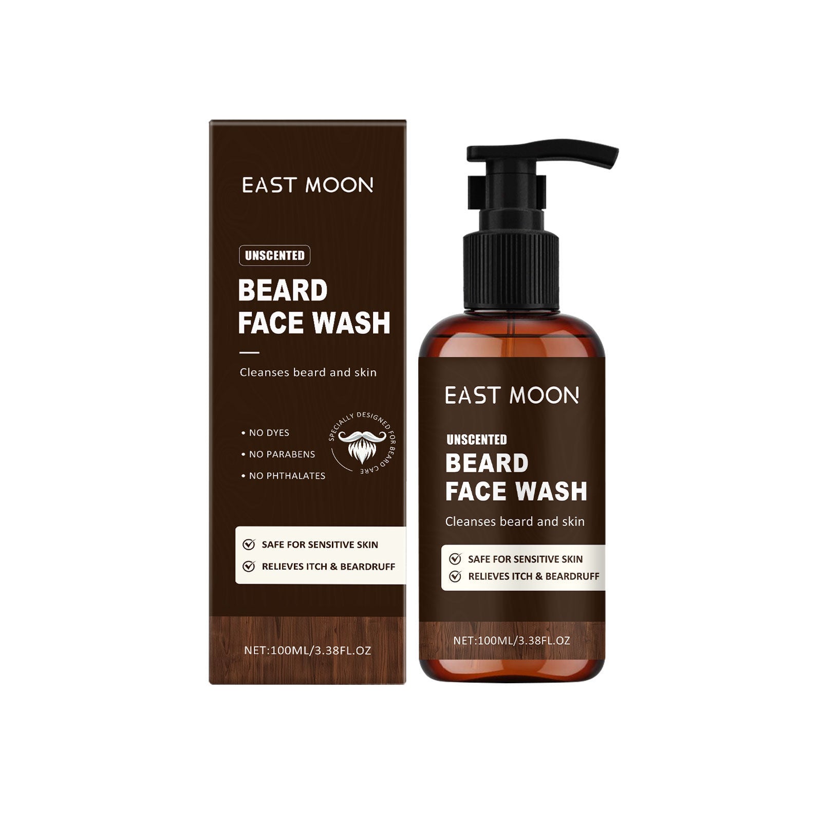 Beard Cleaning Foam, Gentle, Moisturizing, Brightening, All Skin Types ,100ml