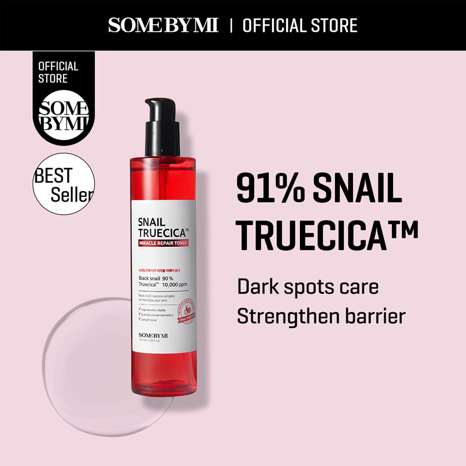 Some By Mi Snail Truecica Miracle Repair Toner, 135ml