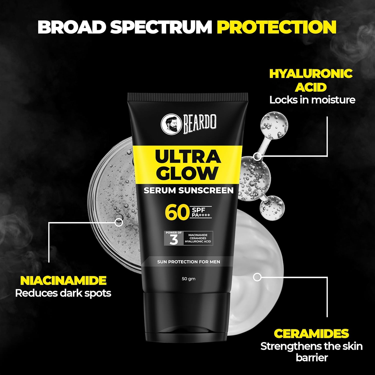 Beardo Ultra Glow Serum Sunscreen 50g