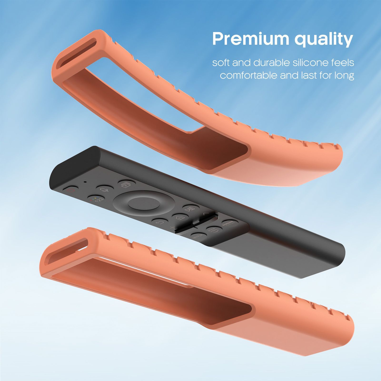 Silicone Remote Case Soft Protective Cover For Samsung Smartone 3 TV Controller