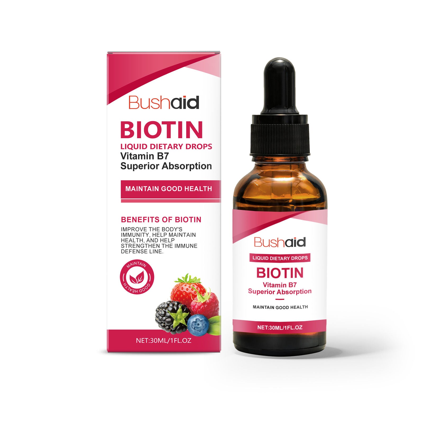 Boost Your Body Care with Biotin Drops, Natural Energy & Vitality, Easy to Use ,30ml
