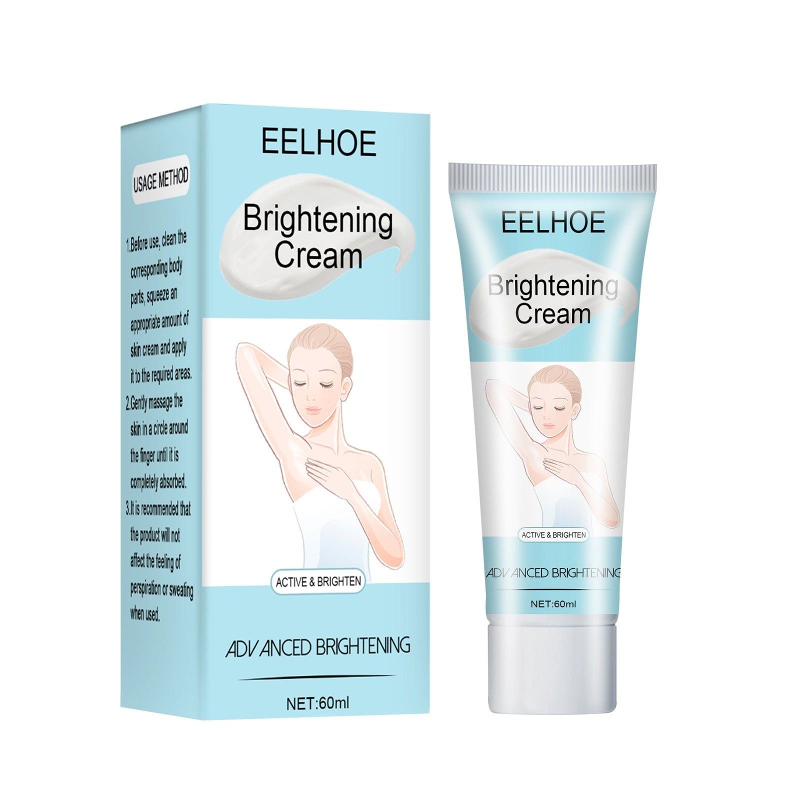 Brightening Underarm Beauty Cream, Moisturizing, Skin Tone Lightening, Fast Results ,60ml