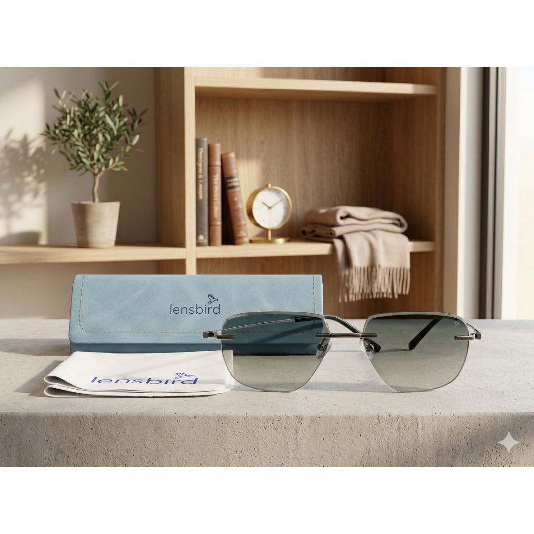 Lensbird Frameless Unisex Sunglass, 10801C6