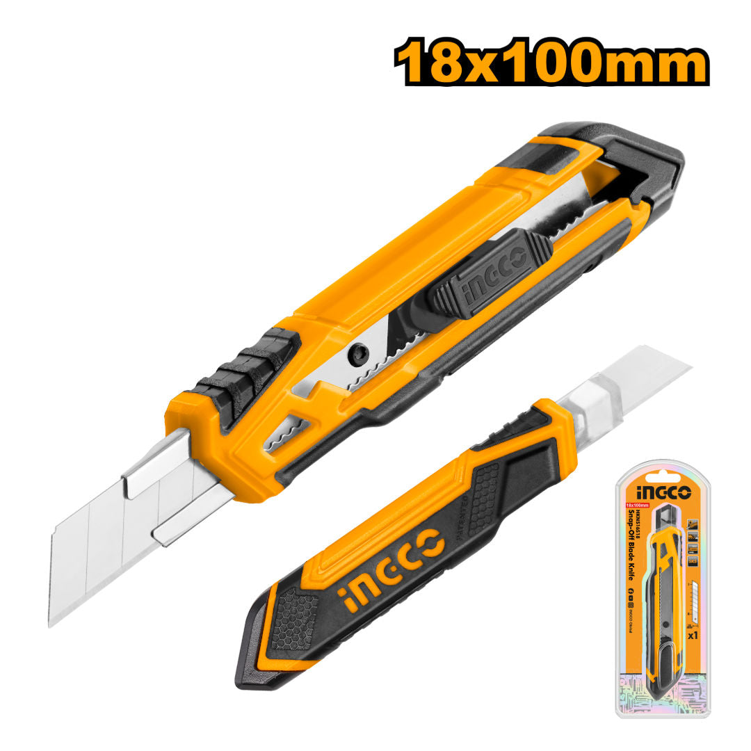INGCO Snap-Off Blade Knife, 18x100mm