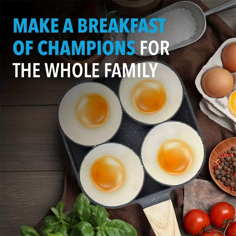 Multi-Compartment Non-Stick Frying Pan (Round)