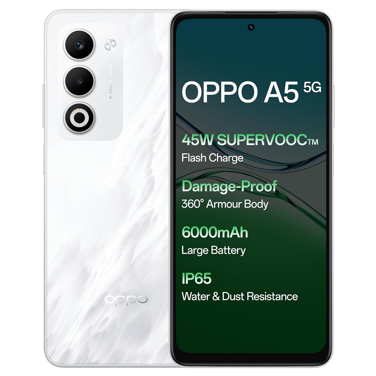 OPPO A5 5G Smartphone, 6GB RAM, 128GB Storage