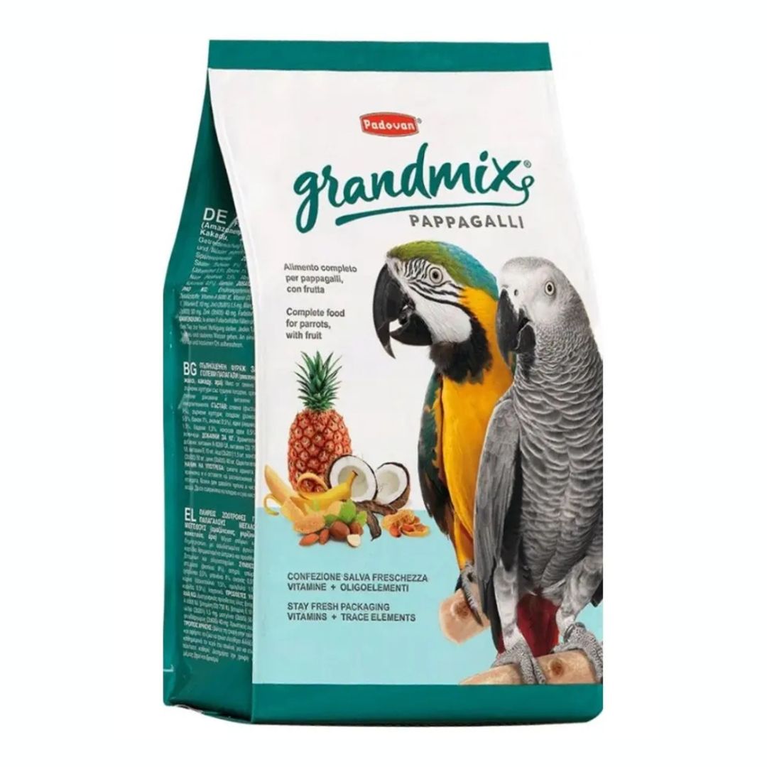 Padovan GrandMix Parrot Food Pappagalli Seed Mix, 2kg