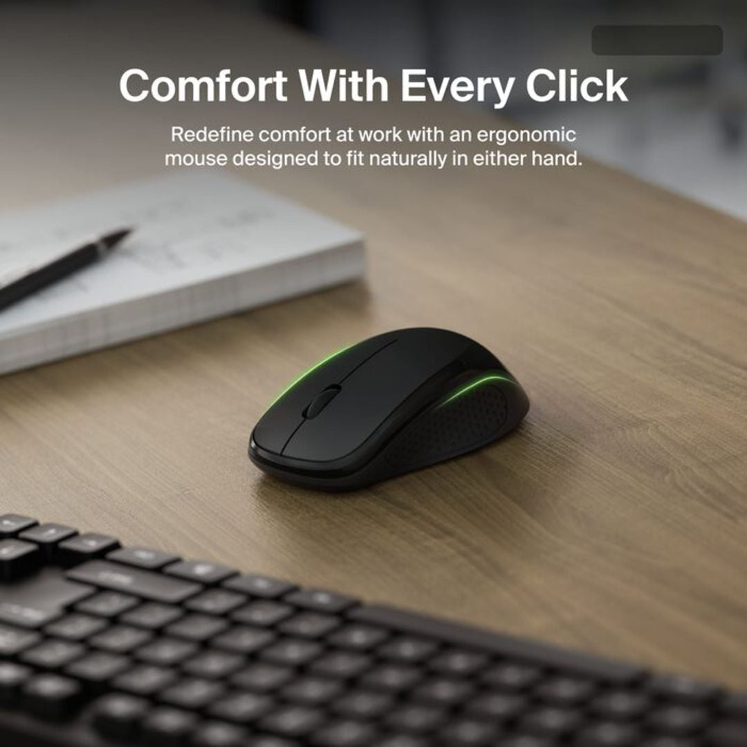 Belkin Connect Pro Wireless Keyboard and Mouse, Arabic English, Black