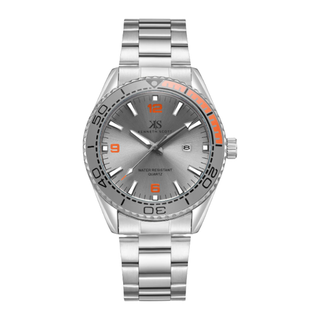 Kenneth Scott Men’s Analog Round Dial Watch, K23024 Series