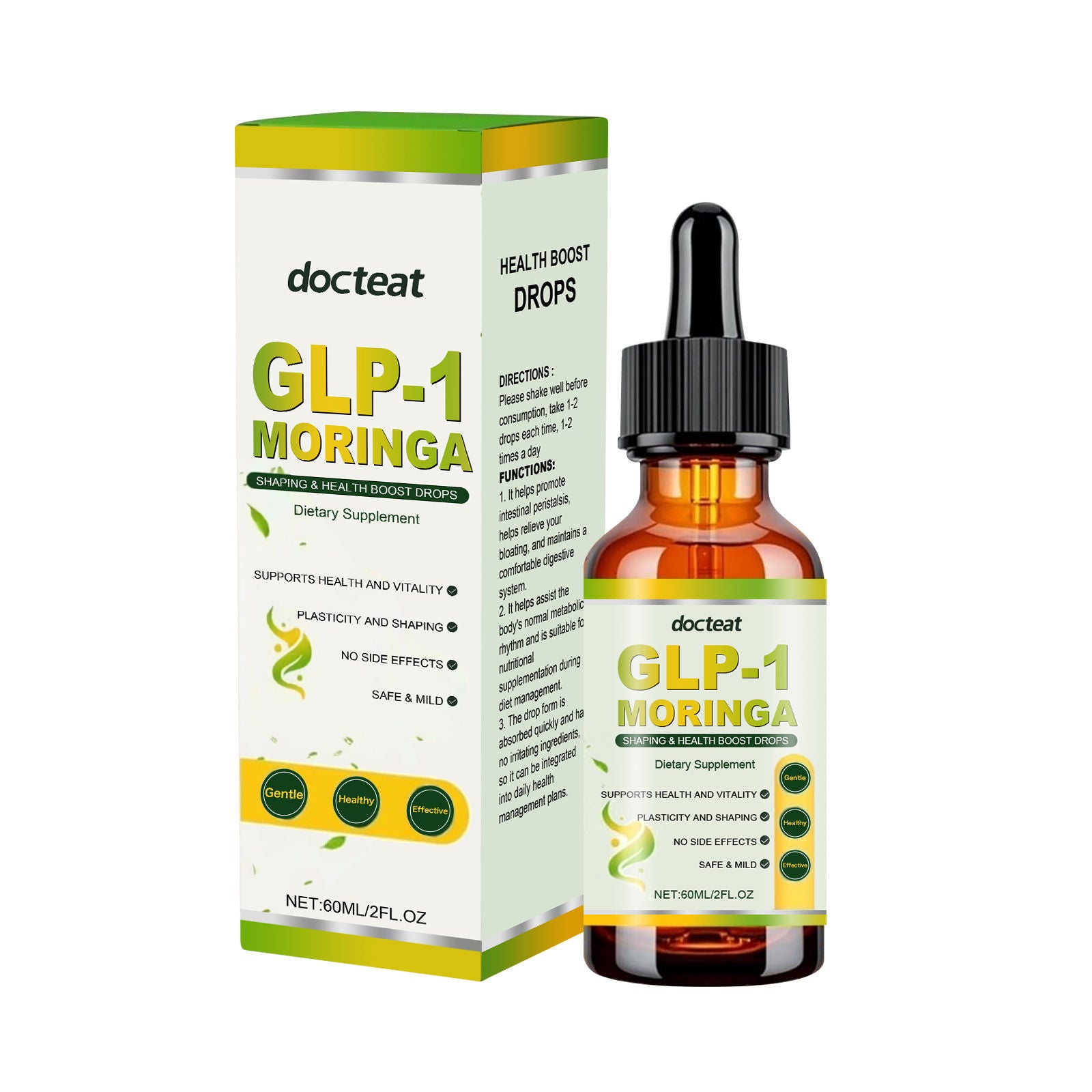 Boost Your Body Care with Moringa Drops, Natural Daily Wellness, Easy to Use ,60ml