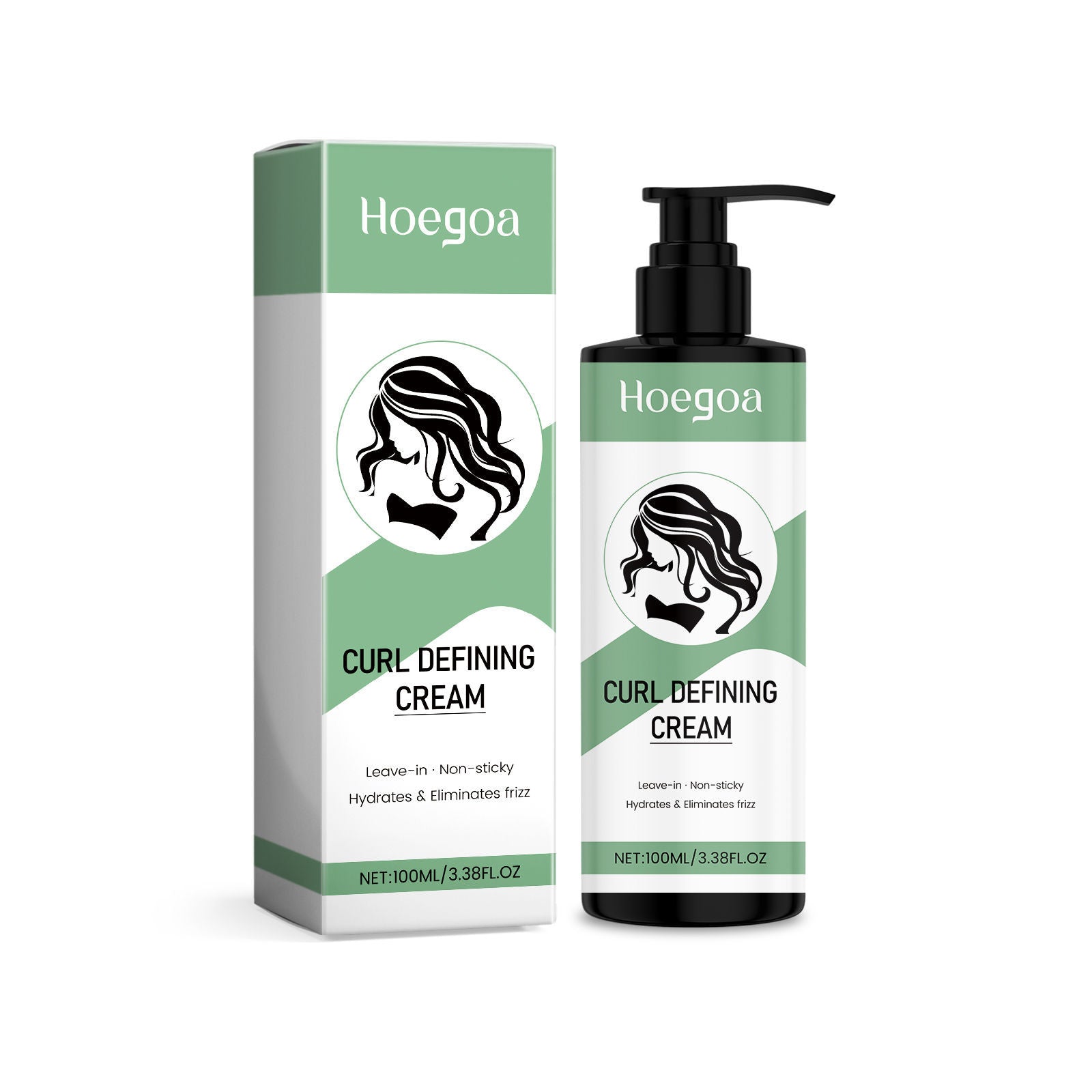 Curl Setting Cream, Light Fluffy Hair, Natural 3D Curls, Long-Lasting ,100ml