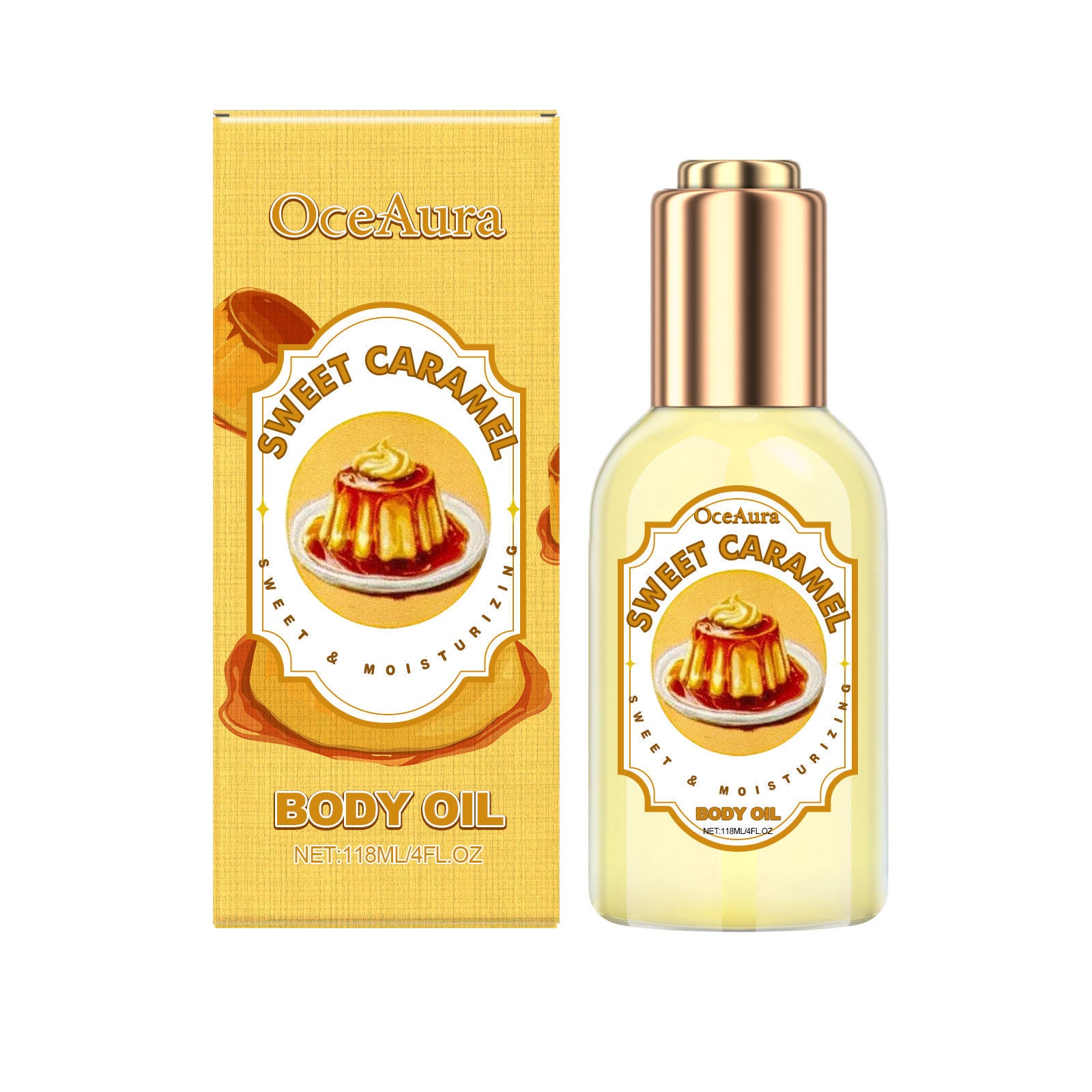 Caramel Body Care Oil, Deep Moisturizer for Soft, Smooth Skin ,118ml